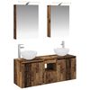 vidaXL Set di Armadi da Bagno 5 pz Legno antico Legno ingegnerizzato