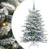 vidaXL Albero di Natale Artificiale con Rami Pieghevoli Bianco 150 cm