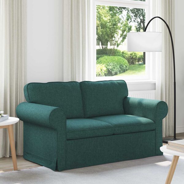 vidaXL Divano 120cm Verde Scuro Metallo