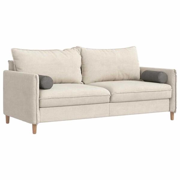 vidaXL Cuscini a rullo 2 pcs Grigio chiaro Ø 15 x 40 cm