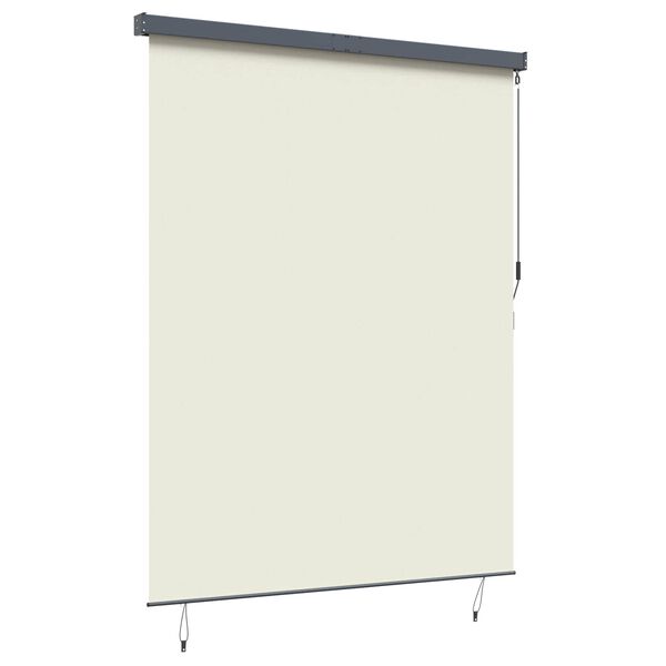 vidaXL Tenda a rullo con tende Crema 200 x 250 cm Tessuto e Alluminio