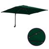 vidaXL Ombrello da giardino Verde 248,5 x 247,5 x 160 cm