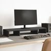vidaXL Supporto Monitor Regolabile Nero 80x24x10,5 cm in Truciolato
