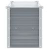 vidaXL Letto Rialzato Giardino in Acciaio Zincato 160x40x45 cm Grigio