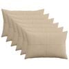 vidaXL Federa 6 pcs ALMELO Tortora 30 x 50 cm corduroy