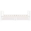 vidaXL Giroletto Bambini con Cassetti Bianco 80x160 cm Massello Pino