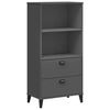 vidaXL Libreria VIKEN Grigio Antracite 60x35x123 cm Legno Multistrato