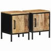 vidaXL Armadio da Notte 2 pz Marrone e Nero 30 x 30 x 40 cm