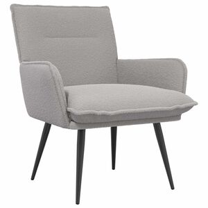 vidaXL Poltrona Grigio Chiaro Boucl&eacute;