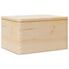 vidaXL Scatola in Legno con Coperchio 40x30x23 cm Legno Massello Pino