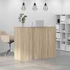 vidaXL Banco Reception Rovere Sonoma 135x50x103,5 cm Legno Multistrato