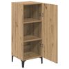 vidaXL Credenza Rovere artigianale 34,5 x 34 x 90 cm Legno multistrato