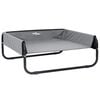 vidaXL Letto per Cani Grigio chiaro 85 x 85 x 33 cm Acciaio
