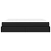 vidaXL Struttura letto con materasso Nero 200 x 200 cm Pelle sintetica