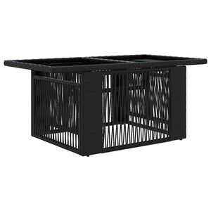 vidaXL Tavolo da giardino sollevabile Nero 100 x 55 x 37 cm
