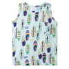 vidaXL Canotta da Bambino Blu Tenue M&eacute;lange 128