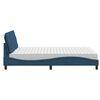 vidaXL Letto con Materasso Blu 140x200 cm in Tessuto