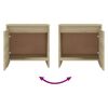 vidaXL Comodini 2 pz Rovere Sonoma 45x34x44,5 cm in Truciolato
