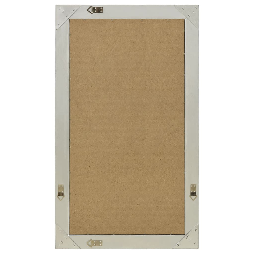 Specchio Da Parete Barocco 50x50 Cm In Argento - Cornice Decorata In Legno, Perfetto Per Soggiorno O Ingresso