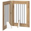 vidaXL Cancello per cani pieghevole con supporti 2 pcs 120,5 cm