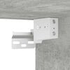 vidaXL Mobile TV a Parete con Luci LED Grigio Cemento 40,5x35x40 cm