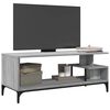 vidaXL Mobile TV Grigio Sonoma 102x40x41cm Legno e Acciaio a Polvere