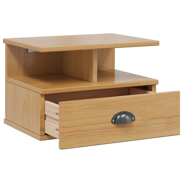 vidaXL Armadio da Notte Hill Marrone miele 40 x 31 x 27 cm