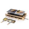Bestron Piastra per Raclette ARG300BW 1500W Nera in Legno XL