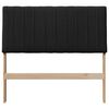 vidaXL Testiera imbottita Nero 100 cm Pino massello