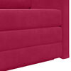 vidaXL Divano letto 110cm Rosso Vino Velluto