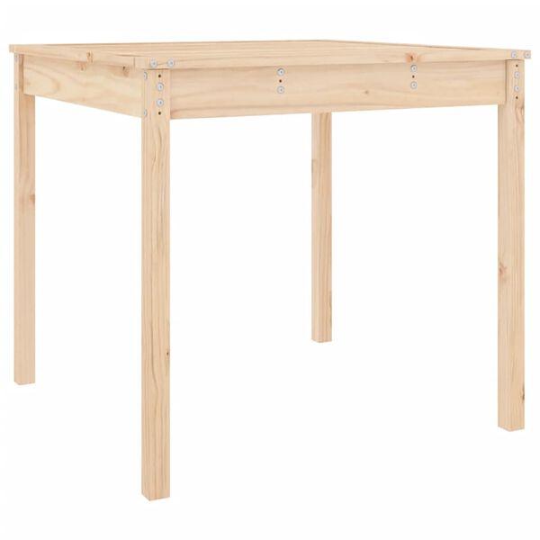 vidaXL Tavolo da Giardino 82,5x82,5x76 cm in Legno Massello di Pino
