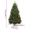 vidaXL Albero di Natale Artificiale Incernierato con Base Verde 270 cm