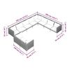 vidaXL Divani da Giardino 10 pz con Cuscini in Polyrattan Grigio Scuro
