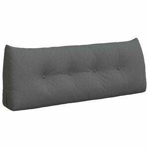 vidaXL Cuscino per Schiena Grigio scuro 120 x 24 x 50 cm Tessuto