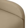 vidaXL Poltrona Wing Back Elettrica Massaggiante Cappuccino Similpelle