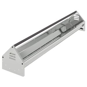 vidaXL Mangiatoia per polli Argento 108 x 20,5 x 20 cm Acciaio zincato