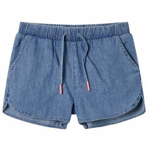 vidaXL Pantaloncini da Bambino Blu Denim 104