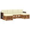 vidaXL Set divani Legno di Acacia Massello