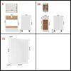 vidaXL Set Armadi da Cucina 11 pz Lyon Bianco in Truciolato