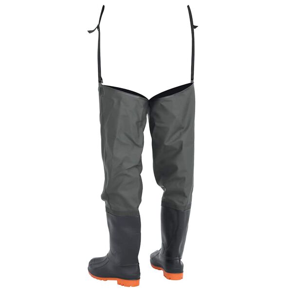 vidaXL Waders Verde Scuro Misura 44