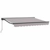 vidaXL Tenda retrattile manuale Grigio Chiaro 3,5 x 2 m