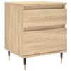 vidaXL Comodino Rovere Sonoma 40x35x50 cm in Legno Multistrato