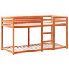 vidaXL Letto a Castello con Tetto Cera 80x200 cm Legno Massello Pino