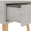 vidaXL Comodini 2pz Grigio Cemento 40x40x56 cm in Legno Multistrato