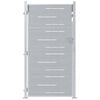 vidaXL Cancello da giardino 85 x 174 cm Acciaio Inox Bloccabile