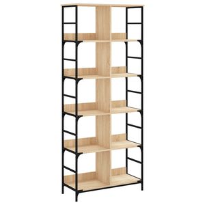 vidaXL Libreria Rovere Sonoma 78,5x33x188,5 cm in Legno Multistrato