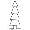 vidaXL Albero di Natale Decorativo in Metallo Nero 125 cm