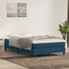 vidaXL Letto a Molle senza Materasso Blu Scuro 120x220 cm in Velluto