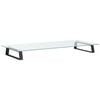 vidaXL Supporto per Monitor Nero 80x35x8cm Vetro Temperato e Metallo