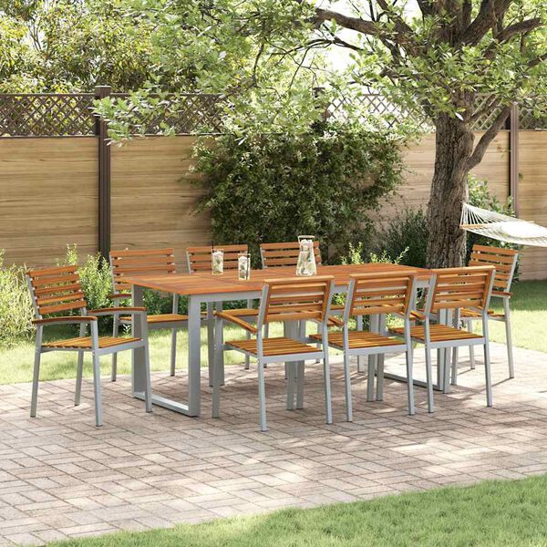 vidaXL Sedia da Giardino 8 pcs Marrone 56 x 57 x 87 cm